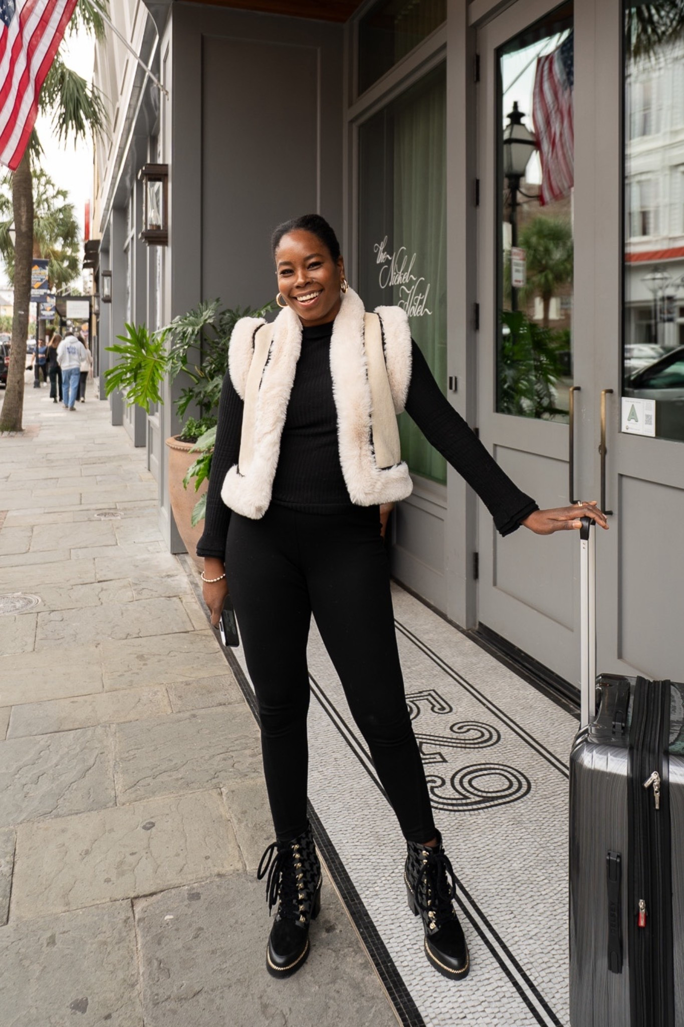 November travel outfit
Visiting Charleston, SC
This Tuckernuck vest it’s very light in weight but it keeps you warm. The turtle neck is from Mari Oliver, very light and cozy. 

#LTKMidsize #LTKSeasonal #LTKTravel