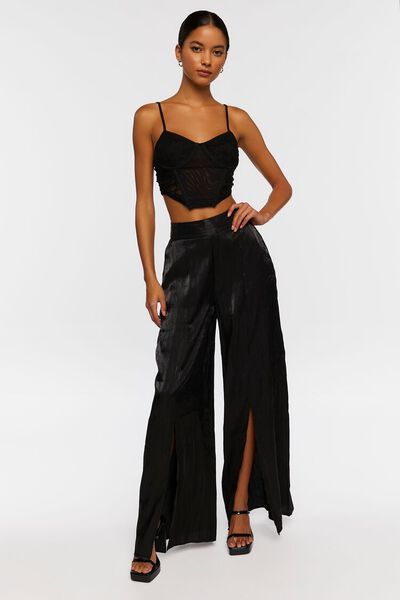 Satin Split-Hem Palazzo Pants | Forever 21 | Forever 21 (US)