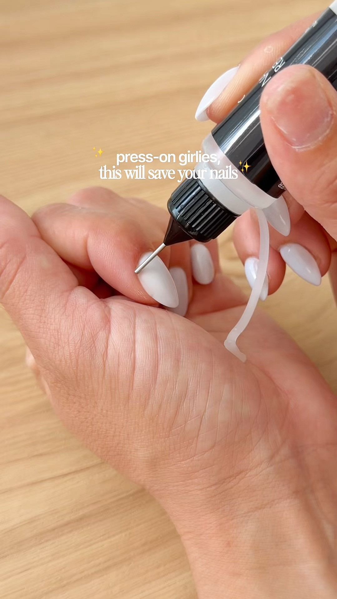 Easy removal and stronger nails every time. It's the only one I recommend! #pressonnails #pressons #manicure #nailcare #nailremover  

 