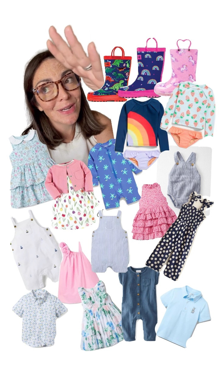 The most ADORABLE quality collection of classic & trendy baby, toddler & kid spring clothing finds! 
Mommy and me sets, Easter, vacation outfits and resort wear from affordable brands and some luxury brands, too! Girls dresses, infant and toddler rompers, swimsuits, rain boots, sandals, dress shirts, pajamas, jumpsuits and more!

Floral. Lace. Pastel. Preppy. Style. Trending. Spring. Summer. Pink. Blue. Flowers. Nautical. Coastal. Short sleeves. Shorts. Pants. Cotton. Comfy. Cute. Rainbow  

#LTKKids #LTKBaby #LTKSeasonal