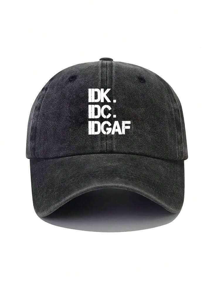 1pc Unisex Size Adjustable, Washable, Vintage Distressed Baseball Cap Dad Hat, Suitable For Daily... | SHEIN