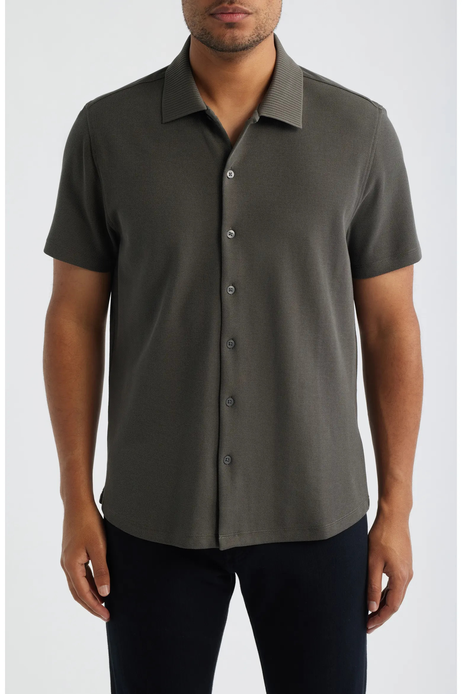 Sorrell Short Sleeve Cotton Piqué Button-Up Shirt (Men) | Nordstrom | Nordstrom