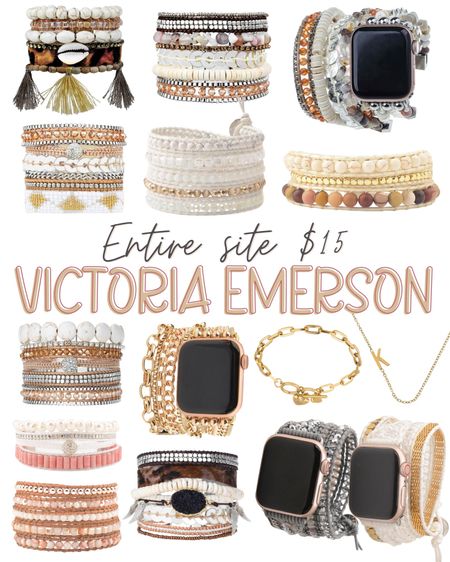 Victoria Emerson sale!! I absolutely love this brand and everything sit wide is only $15!! 🏃‍♀️ 
bracelet, necklace, huge sale, gift idea, jewelry, sale, 

#LTKstyletip #LTKsalealert