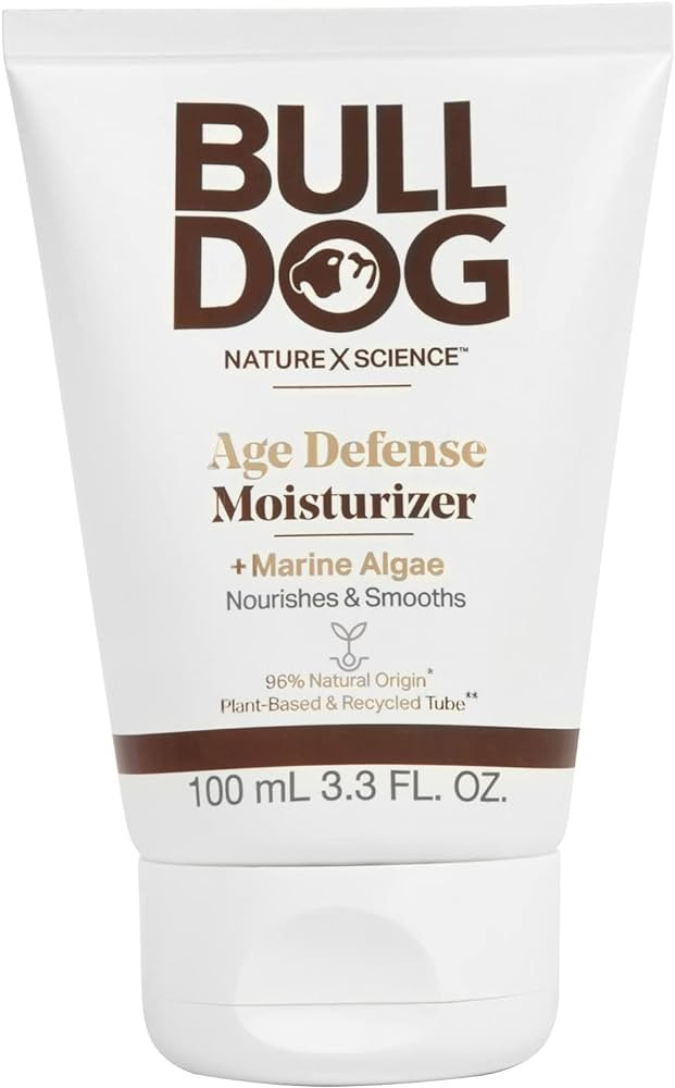 BULLDOG Mens Skincare and Grooming Face Moisturizer Age Defense, 3.3 Fluid Ounce | Amazon (US)