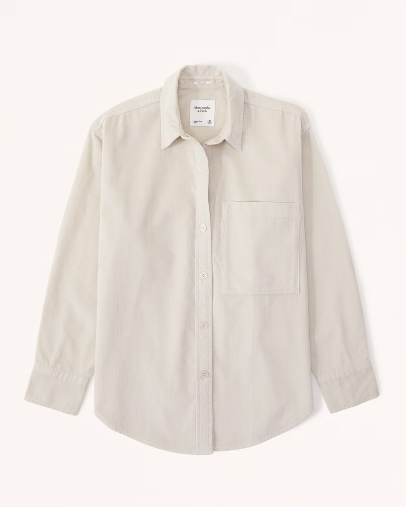 Oversized Corduroy Shirt | Abercrombie & Fitch (US)