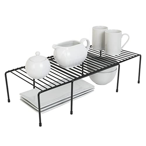 Smart Design Expandable Storage Rack - Scratch Resistant Feet - Metal Wire - Kitchen Counter, Bathro | Amazon (US)