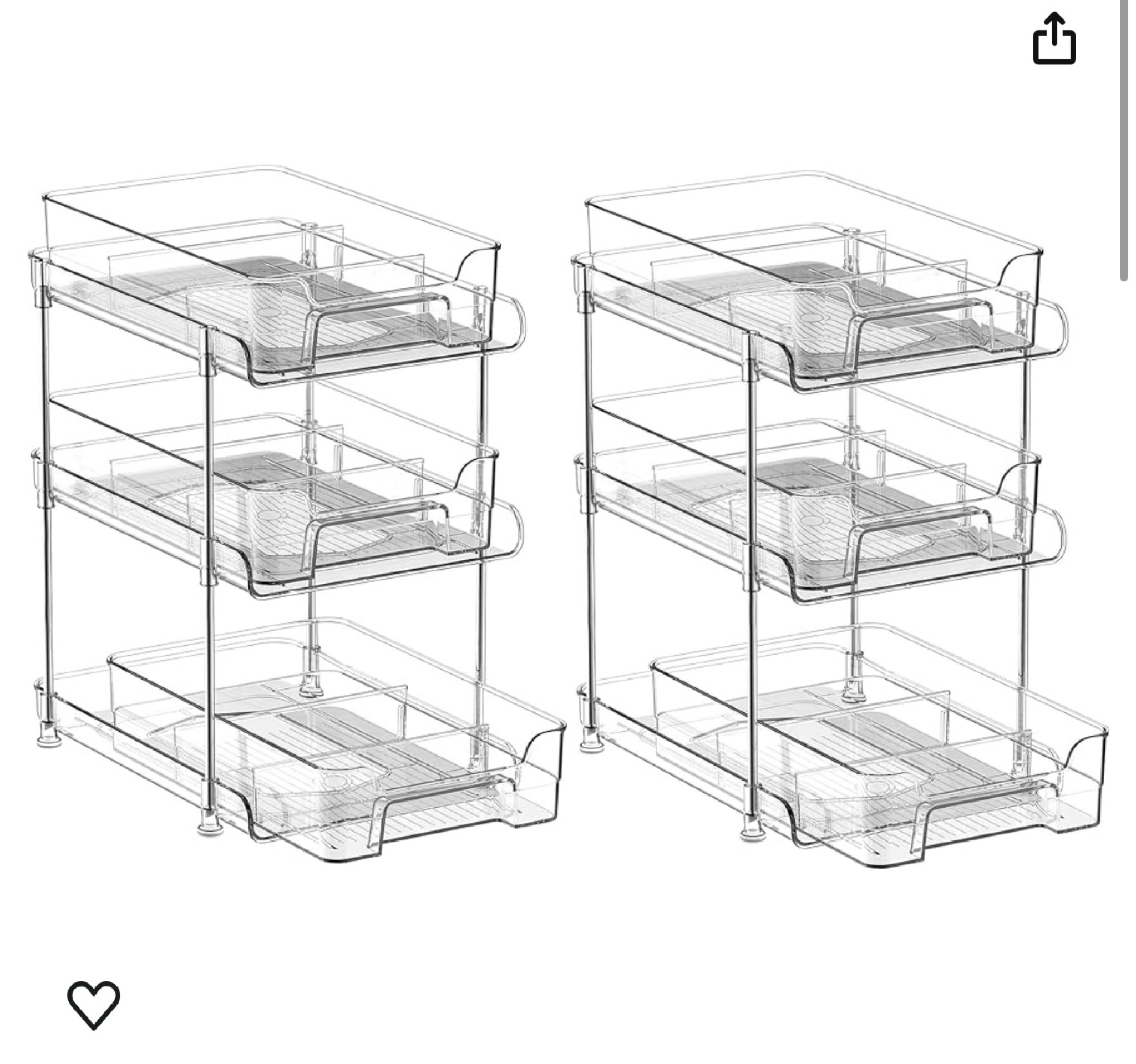 In my organization era! Got these for under my sink in the bathroom hoping they work amazingly! #bathroomorganization #organize 

#LTKhome #LTKfindsunder100 #LTKSpringSale