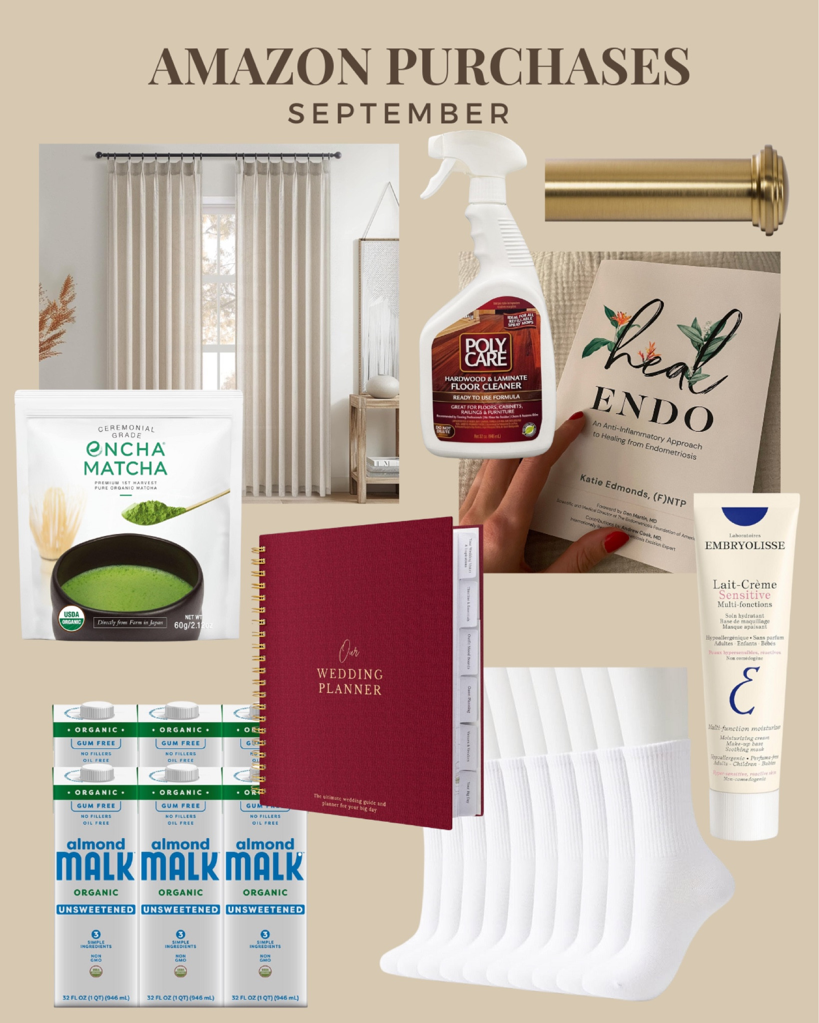 My Amazon purchases this month—ranging from matcha to curtain rods to my favorite new socks  

#LTKHome #LTKFallSale #LTKxPrimeDay