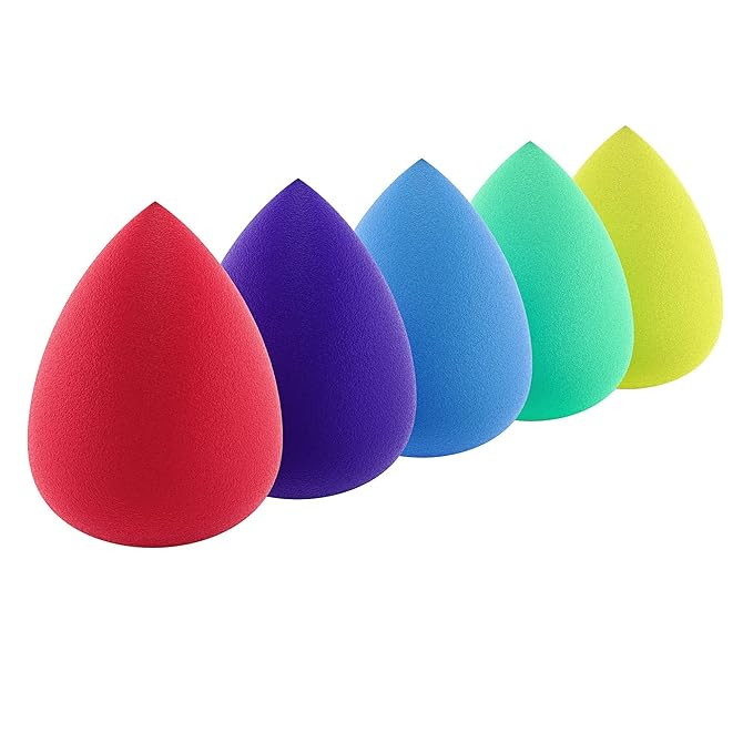 Zenda Naturals Makeup Sponge - Set of 5 Beauty Blender Sponges, Applicator for Face Powder, Found... | Amazon (US)