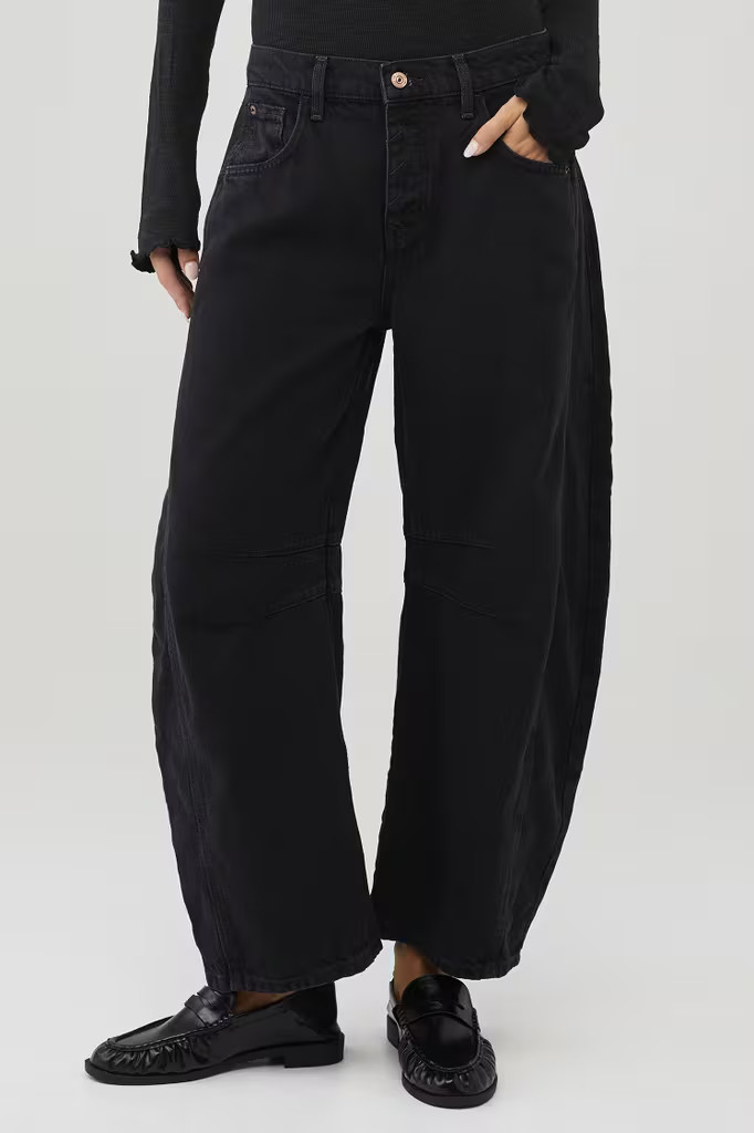 GOOD LUCK MID RISE BARREL JEAN | FashionPass