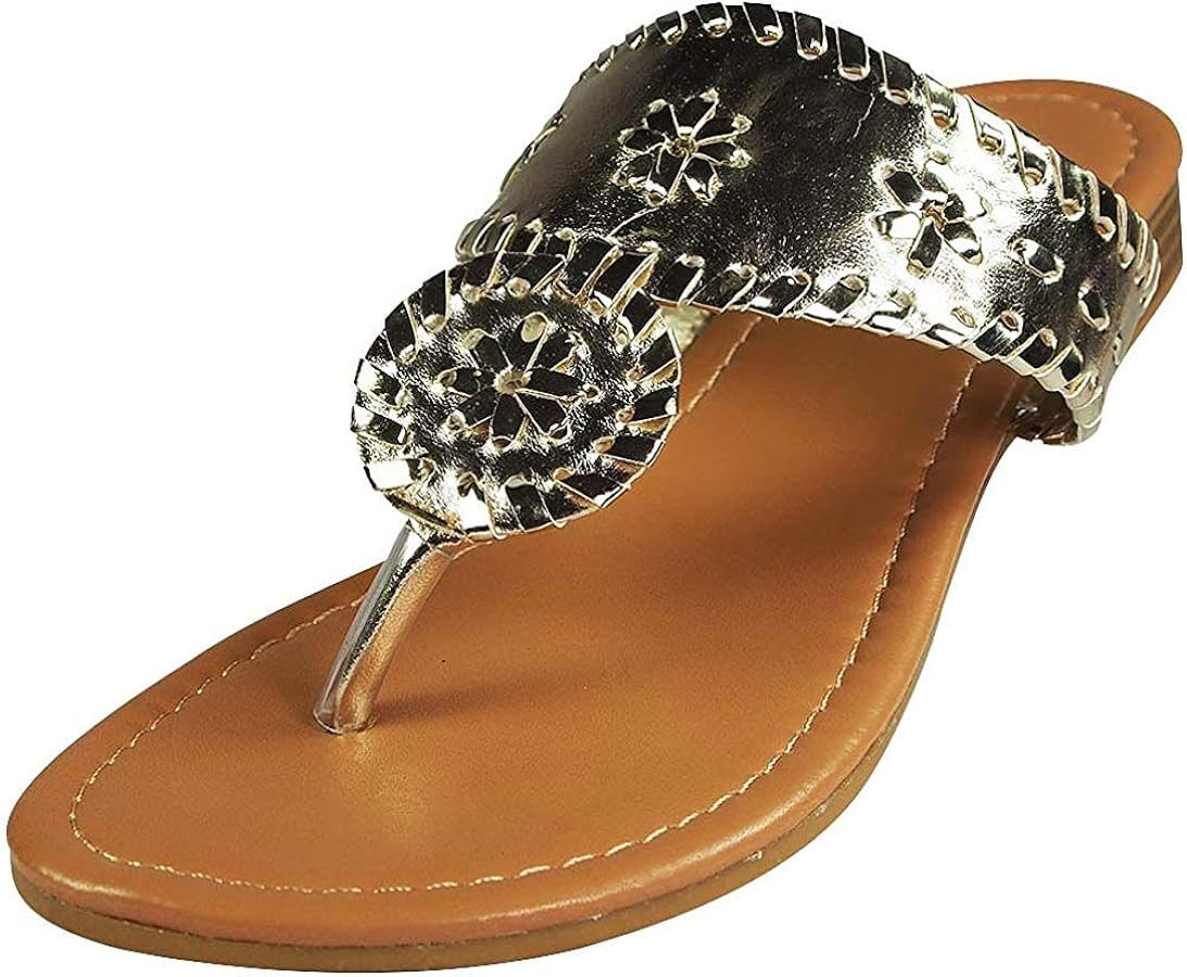 Pierre Dumas Women's Rosetta Slip-on Sandals | Amazon (US)