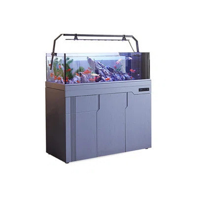 Glass+Manufactured Wood Modern Eco Aquarium Tank | Wayfair North America