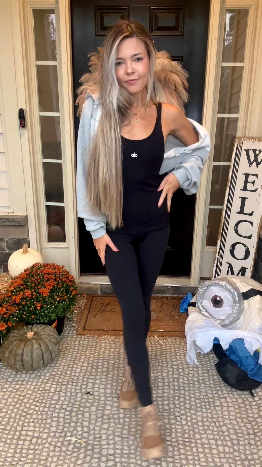 My go-to mom uniform 🖤 Comfy enough for working from home + wrangling a toddler, but still cute for errands. Living in my Lululemon Align leggings, Alo tank + hoodie, and On Cloud sneakers — practical, comfortable, and put together all in one.

Leggings: Size 2
Top: Small
Jacket: Small

#LTKActive #LTKSeasonal #LTKStyleTip