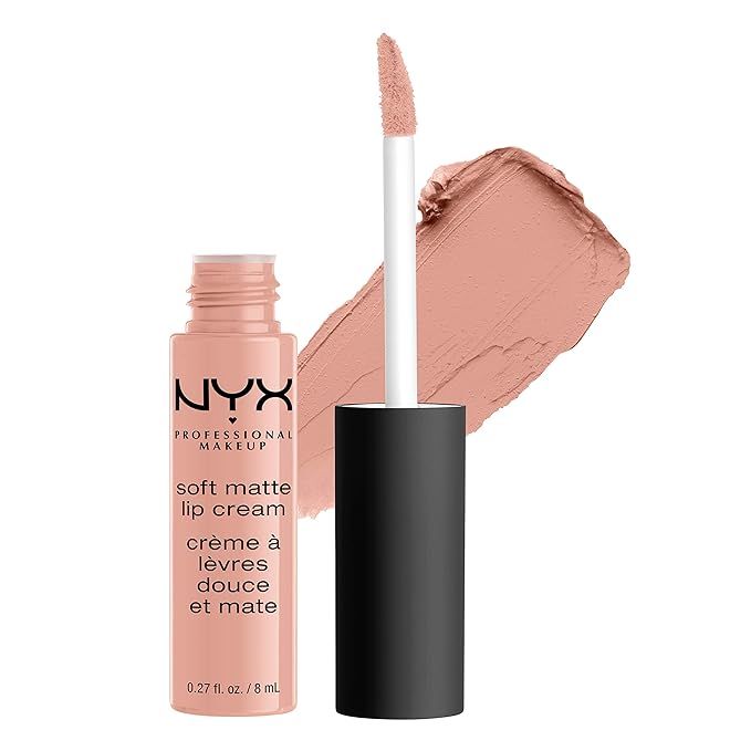 NYX PROFESSIONAL MAKEUP Soft Matte Lip Cream, High-Pigmented Cream Lipstick - Cairo, Matte Pure N... | Amazon (US)