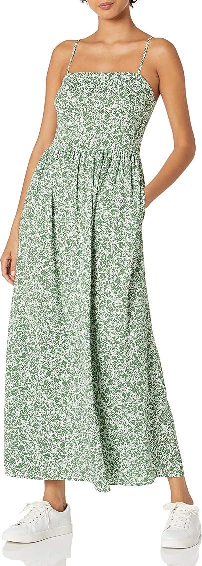Amazon Brand - Goodthreads Women's Georgette Smock-Back Cami Maxi Dress | Amazon (US)