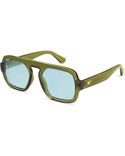ADE WU Trendy Square Sunglasses for Women Men,Vintage Square Aviator Sunglasses Fashion 70s Inspi... | Amazon (US)