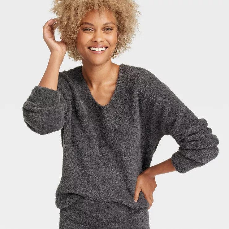 Women's Cozy Feather Yarn Top - Stars Above™ | Target