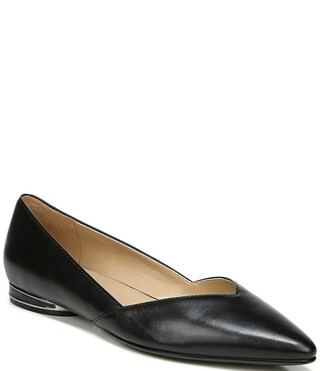 Havana Leather Slip-On Dress Flats | Dillard's