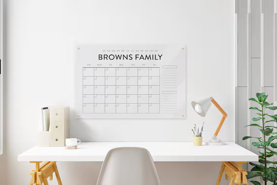 Personalized Acrylic Calendar  Dry Erase Monthly Acrylic - Etsy | Etsy (US)