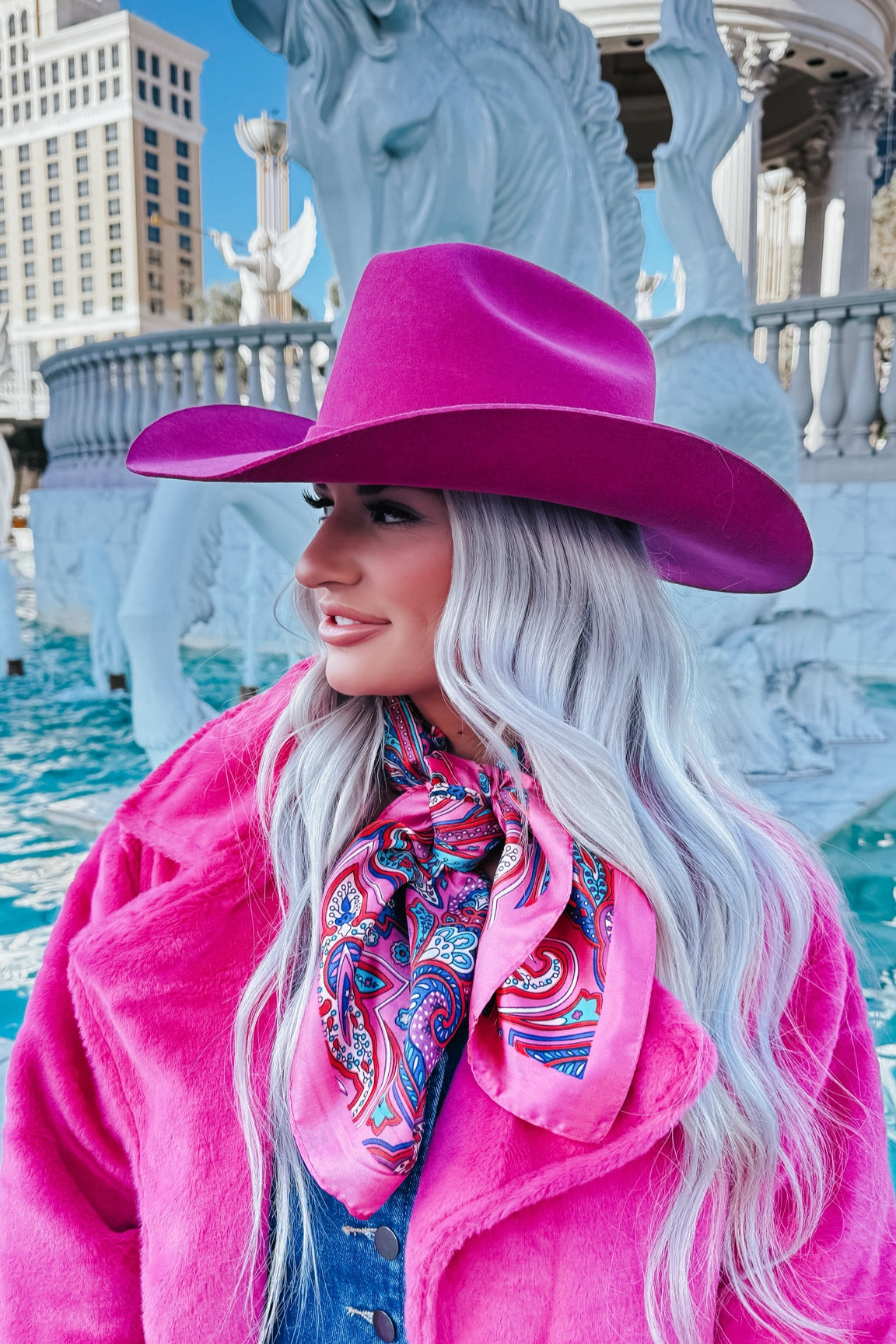 My fav look from nfr this year 🩵🩷

Denim set from Pretty Little Babes 
Hat from American Hat Makers

#LTKFindsUnder50 #LTKItBag #LTKStyleTip