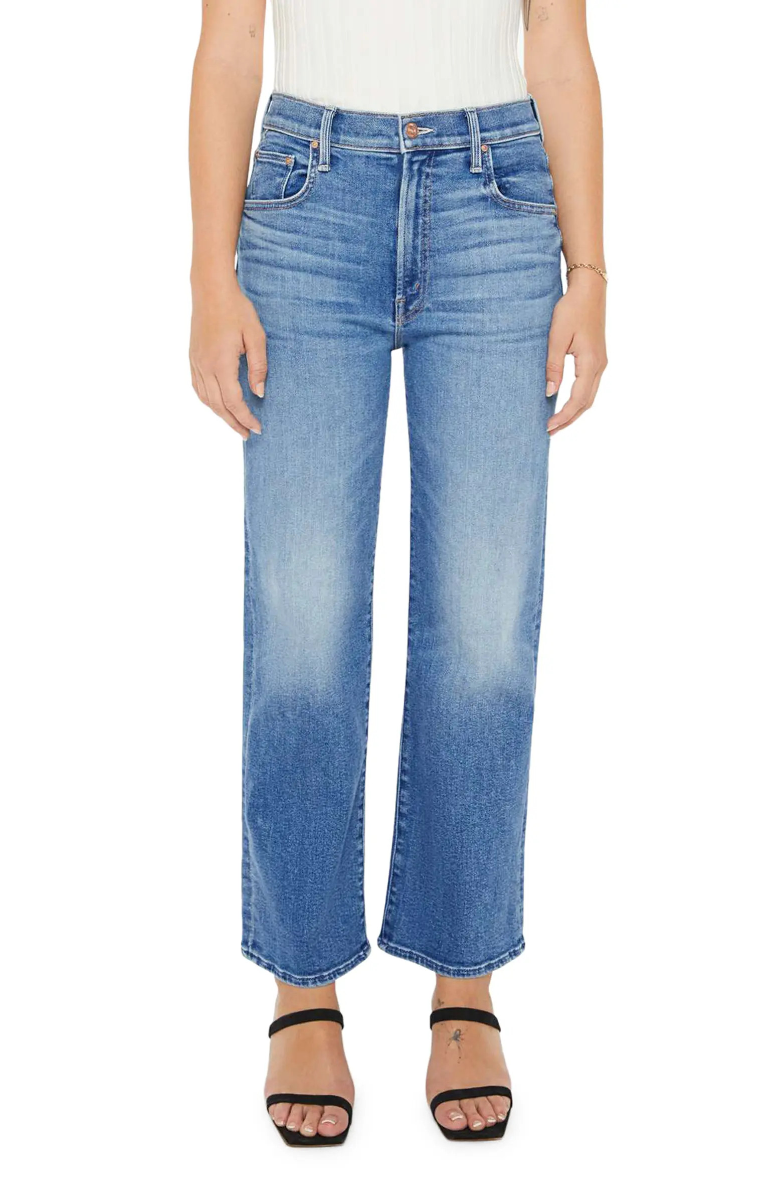 Lil' Zip Rambler Flood Jeans | Nordstrom