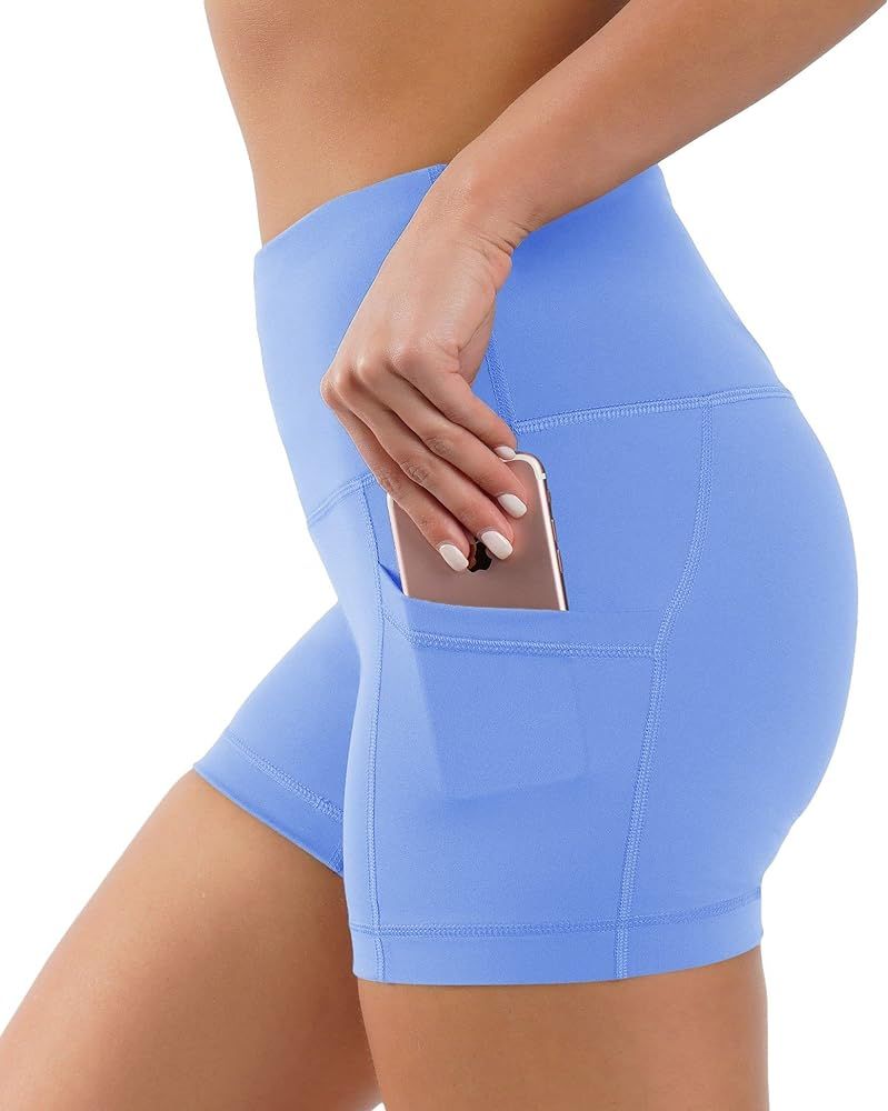 Yogalicious High Waist Squat Proof Side Pocket Biker Shorts - 3.5", 5", 7", 9" | Amazon (US)