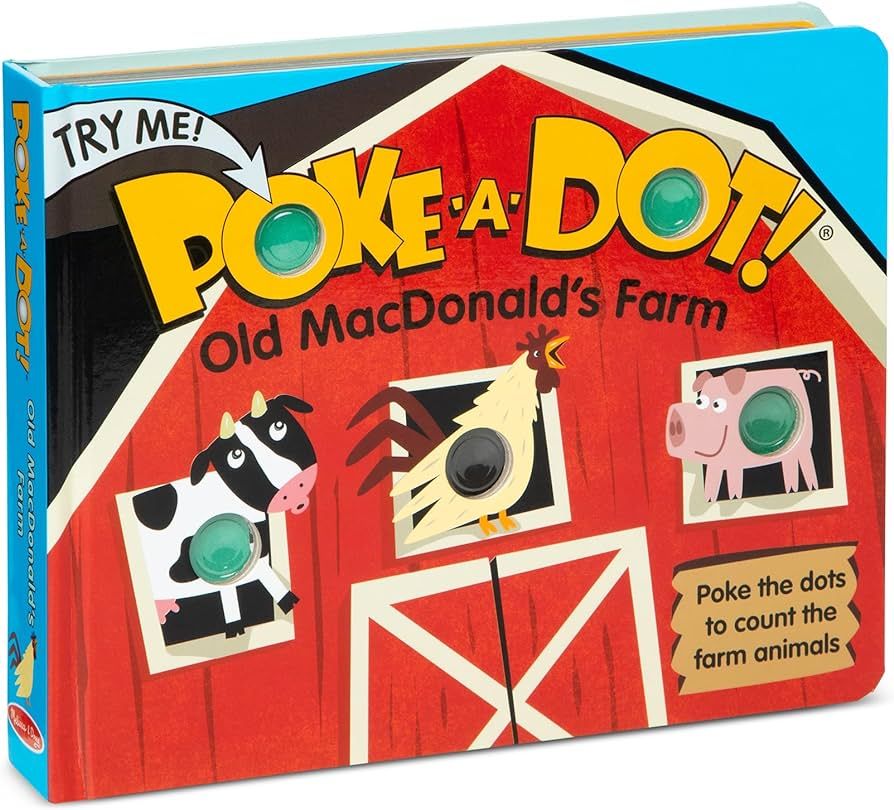 Melissa & Doug Children's Book - Poke-a-Dot: Old MacDonald’s Farm (Board Book with Buttons to P... | Amazon (US)