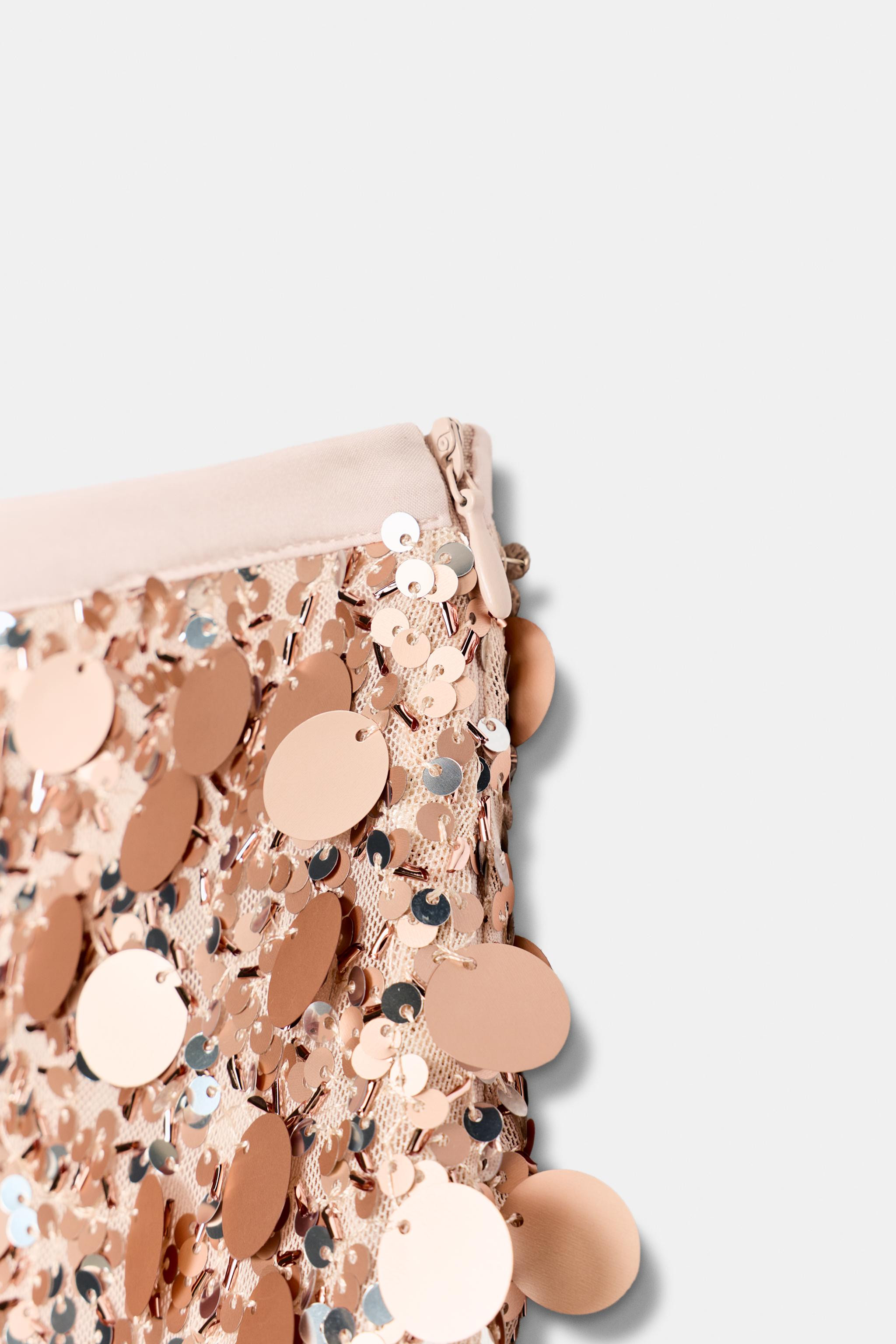 SEQUIN MINI SKIRT | Zara UK