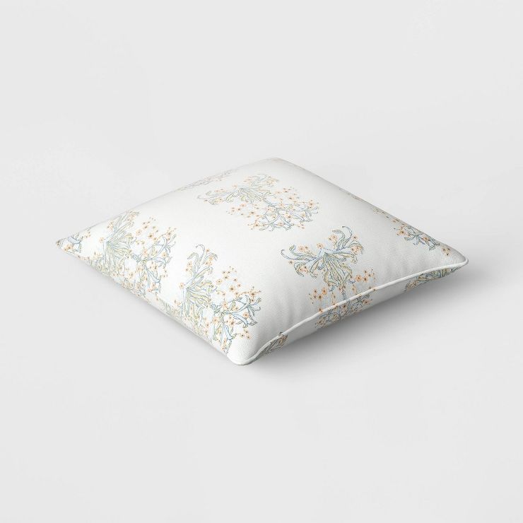 Outdoor Throw Pillow Damask Ivory - Threshold™ designed with Studio McGee | Target