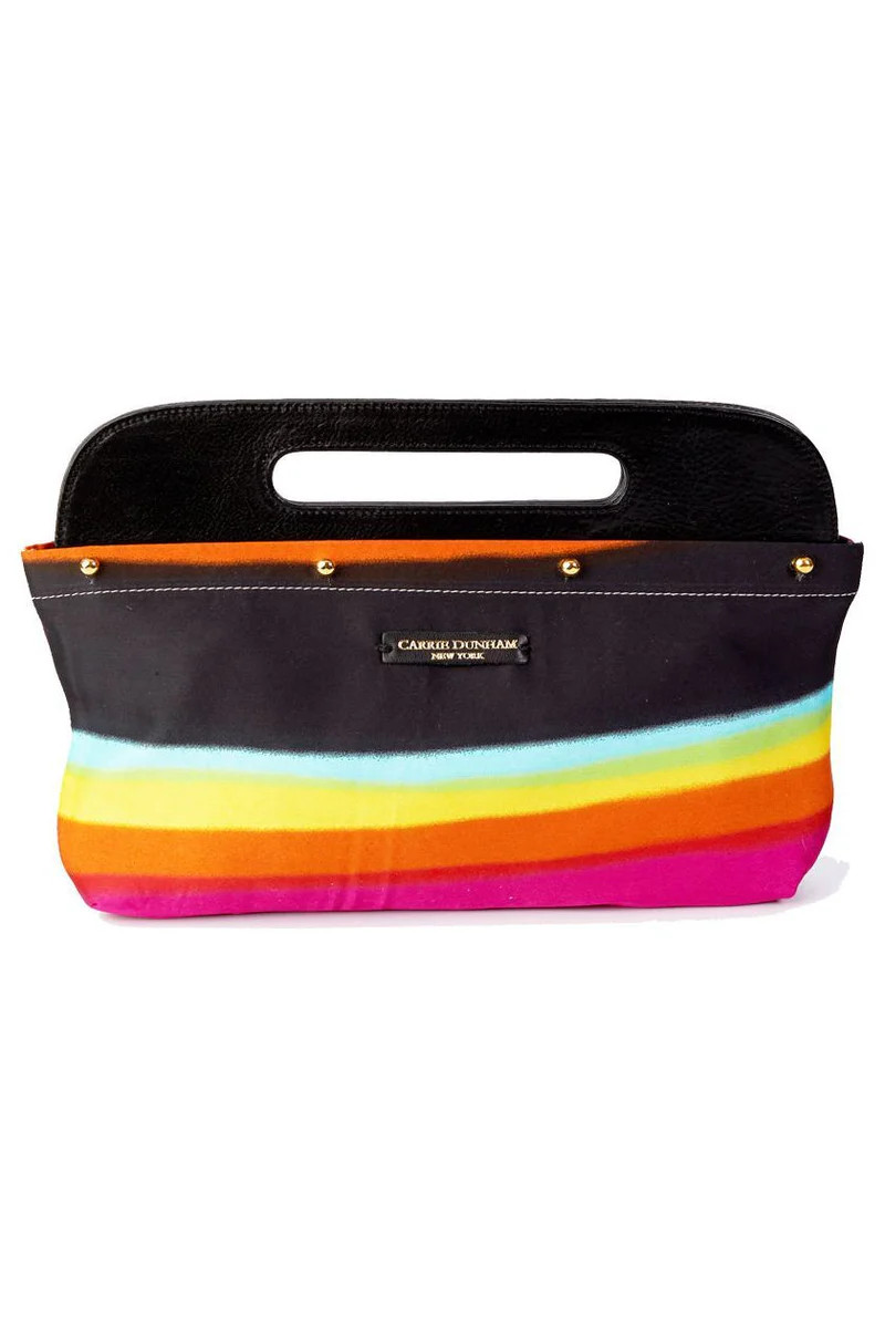 Striped Silk Clutch Cover | CARRIE DUNHAM