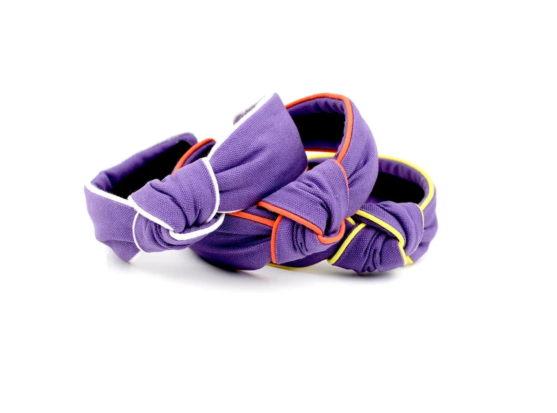 Purple Spirit Knotted Headband, Girl Adult Women College Sport Team Gameday Headband, Hair Access... | Etsy (US)