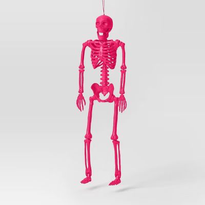 24" Posable Skeleton Halloween Decorative Prop Pink - Hyde & EEK! Boutique™ | Target