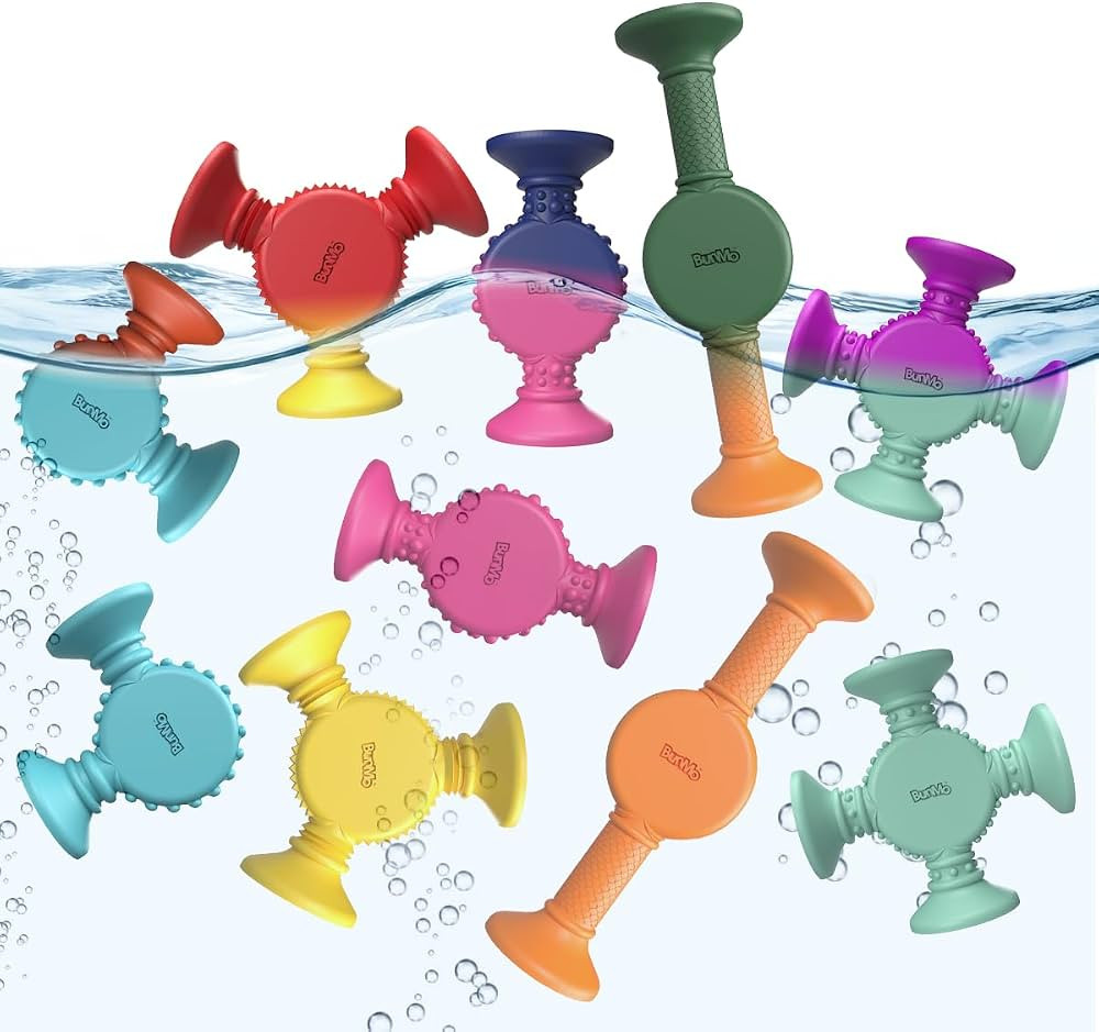 BunMo Color-Changing Silly Suckers - Suction Cup Toys - Interactive Sensory Suction Cup Toys - Sa... | Amazon (US)