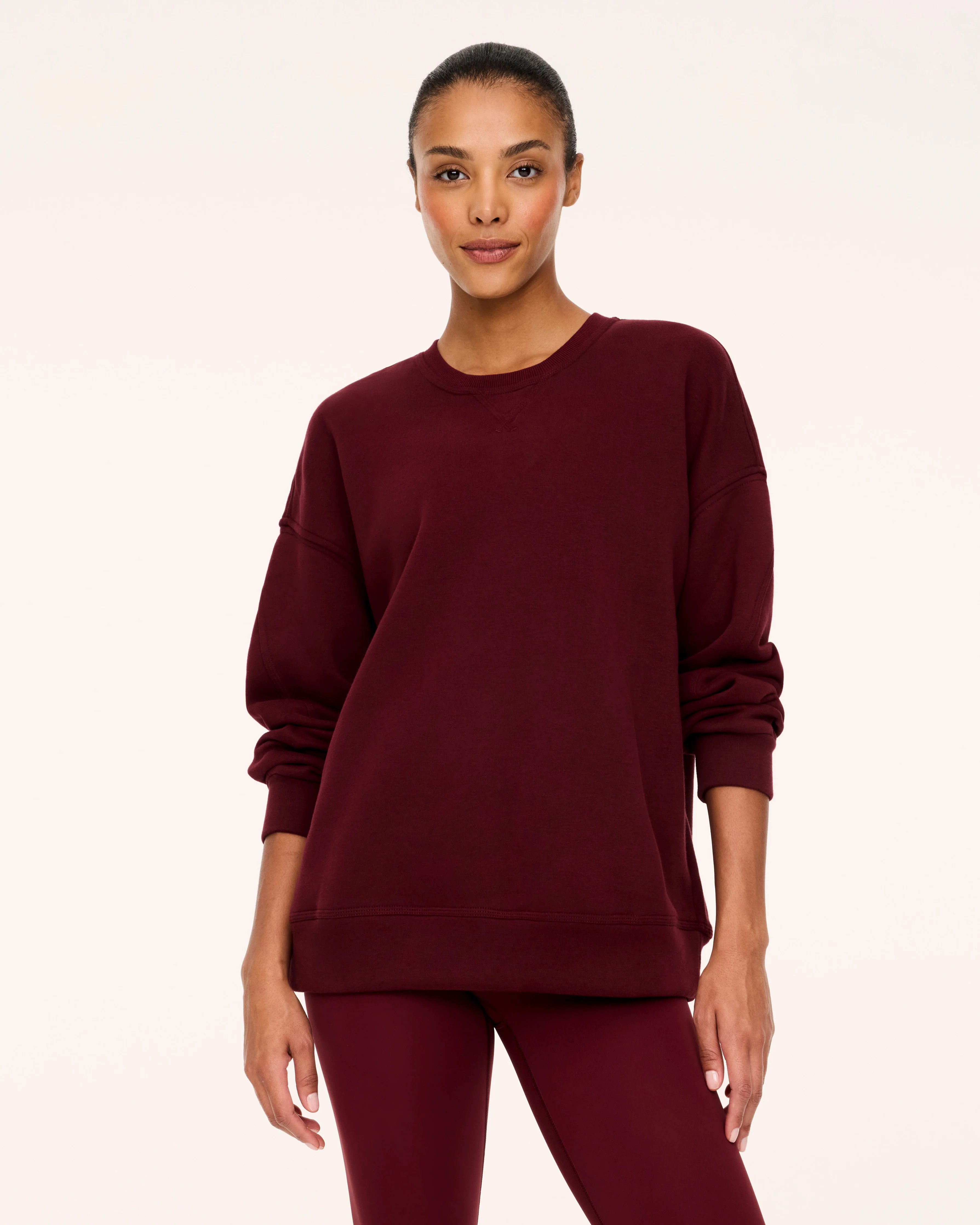 SPANX® BoostUp Cotton Fleece Crewneck Tunic | Spanx