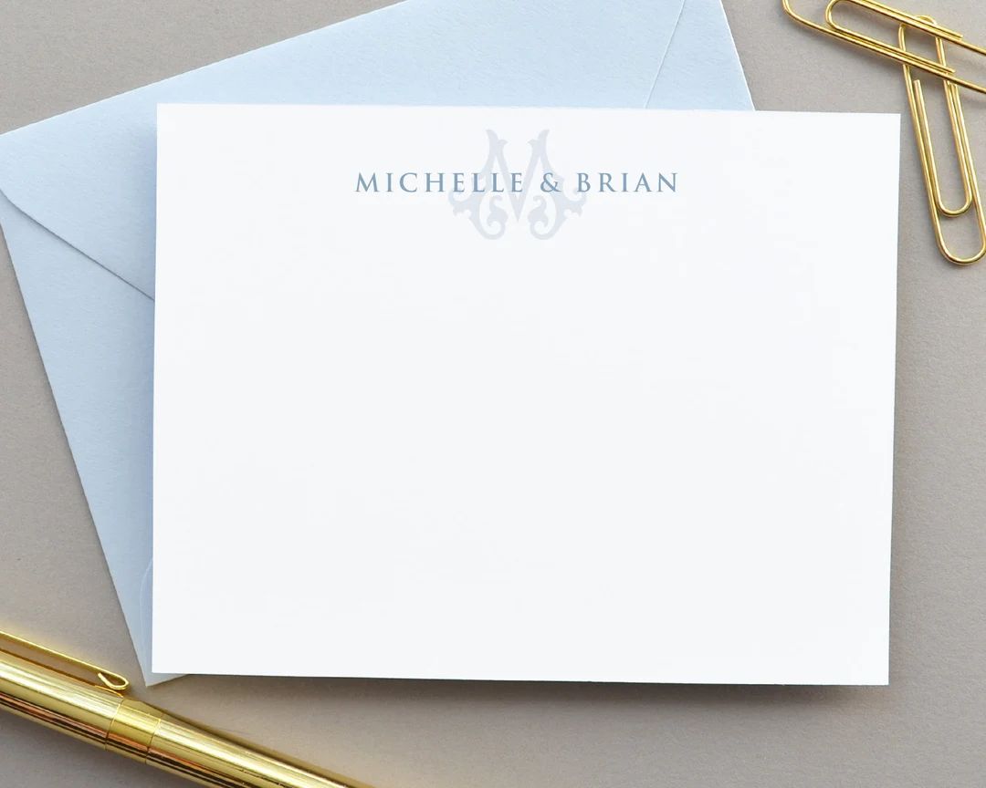 Personalized Couples Stationary Monogram Stationary - Etsy | Etsy (US)