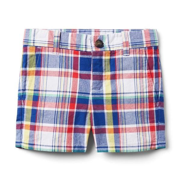 Plaid Poplin Shorter Short | Janie and Jack