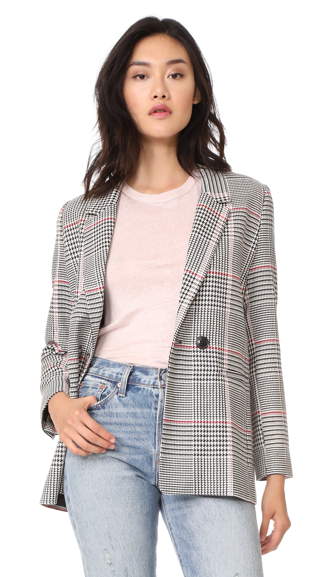 ANINE BING Plaid Blazer | Shopbop