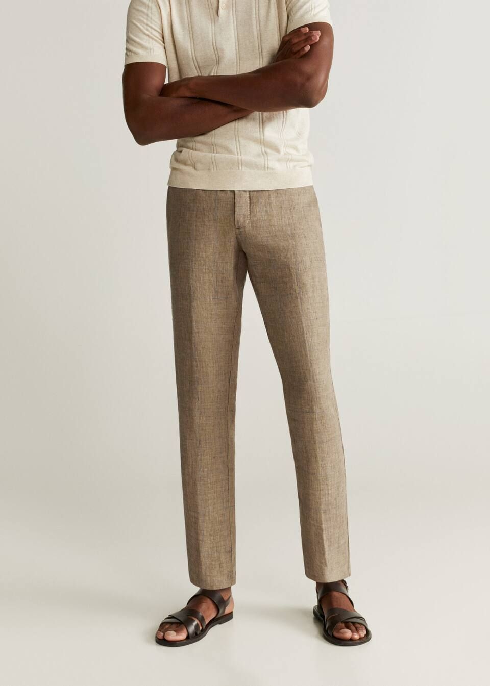 Slim-fit linen pants | MANGO (US)