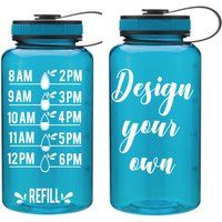 custom water bottle, water bottle, water tracker bottle, personalized water, wide mouth bottle, BPA free | Etsy (US)