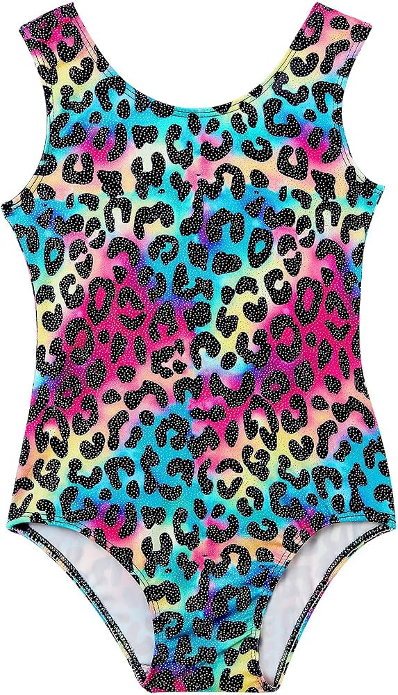 Domusgo Gymnastics Leotards for Girls Sparkly One Piece Tumbling Outfits | Amazon (US)