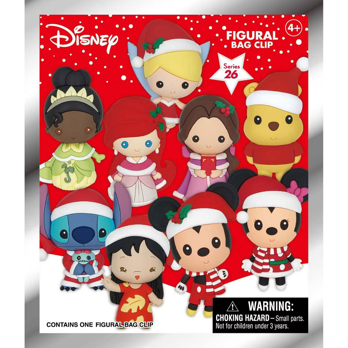 Disney Christmas Collectible Figural Bag Clip - Holiday Mystery Blind Pack | Target