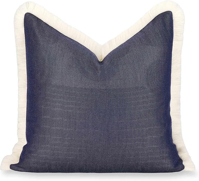 Hofdeco Premium Coastal Hampton Outdoor Performance Throw Pillow Cover Only, 22"x22" Water Repell... | Amazon (US)