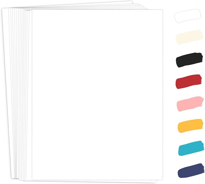 50 Pack White Cardstock 8.5 x 11 White Paper, Goefun 65lb Card Stock Printer Paper for Cards Maki... | Amazon (US)