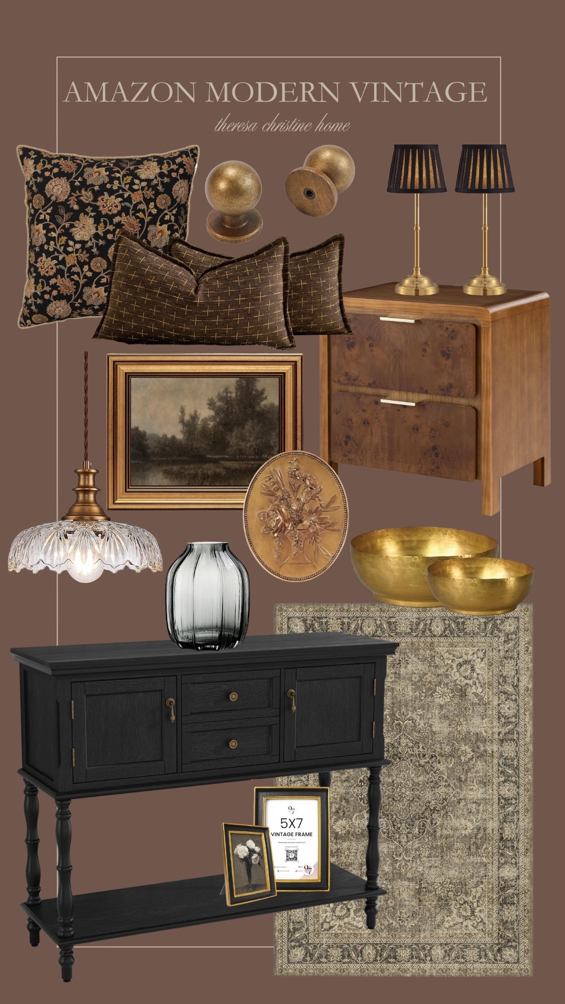 Amazon modern vintage! Loving these Amazon home finds. Neutral home, Amazon finds, Amazon vintage, vintage home, moody home 

#LTKHome