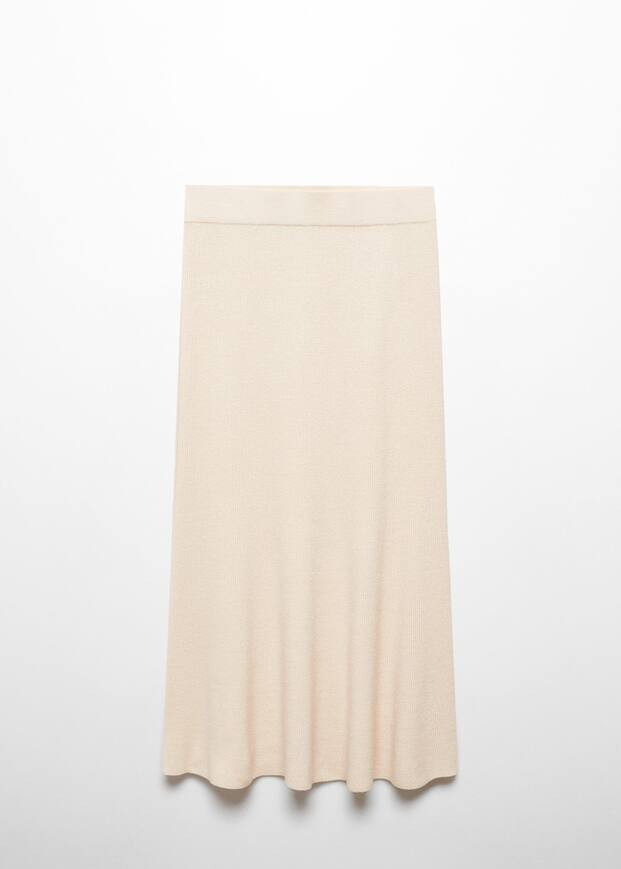 Ribbed midi skirt -  Women | Mango United Kingdom | MANGO (UK)