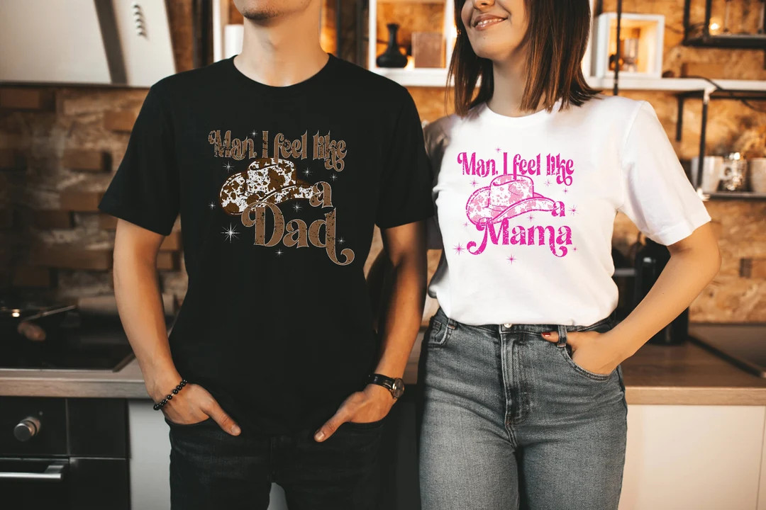 Man I Feel Like a Mama Shirt Western Mama Shirt Cowboy Dad - Etsy | Etsy (US)