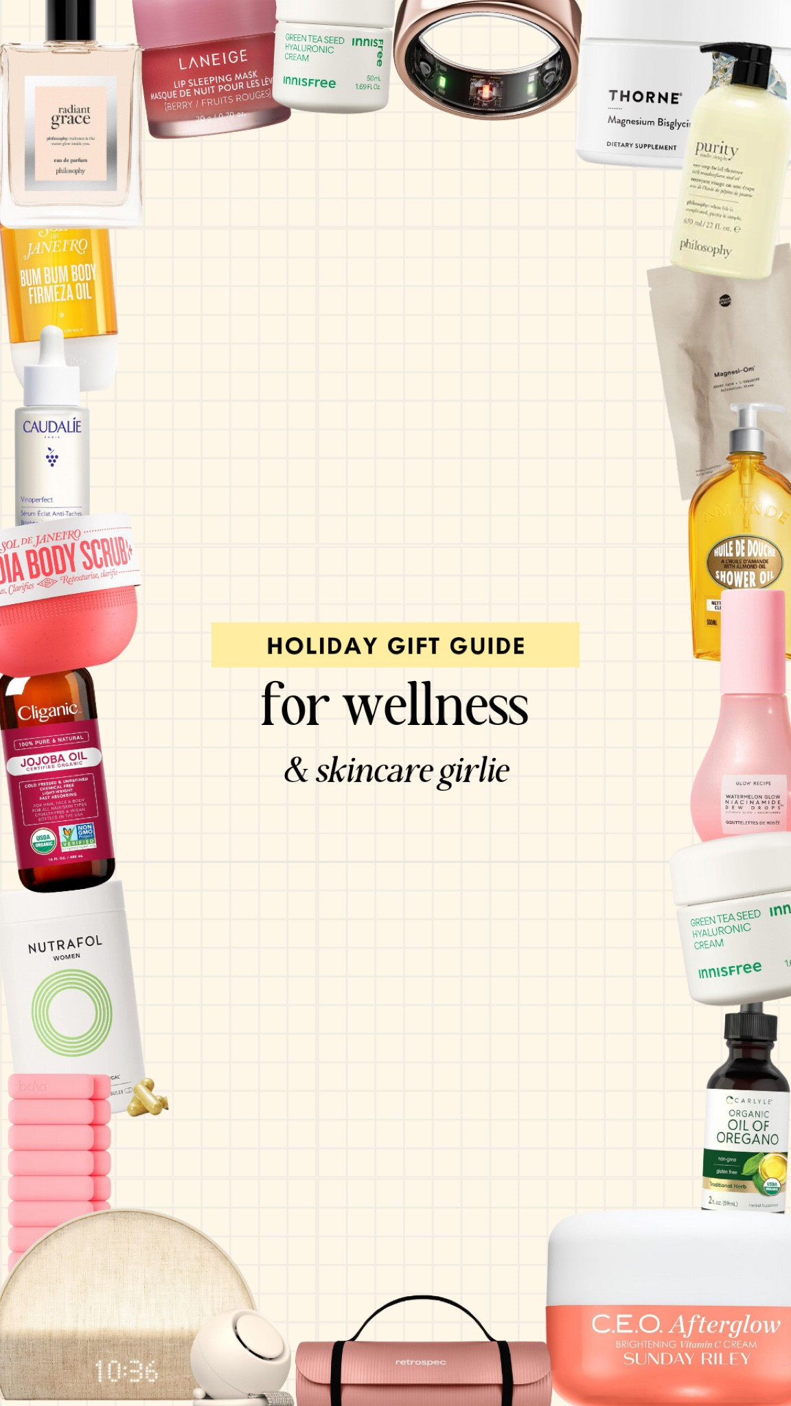 Don’t know what to give to a wellness and skincare girlie? Well, this guide is perfect for you! I collected my tried and favorite skincare and self care products

Gift Guide for Women
Gifts for wellness and skincare girlie
Gift for Her Under $50

#LTKCyberWeek #LTKGiftGuide #LTKHoliday
