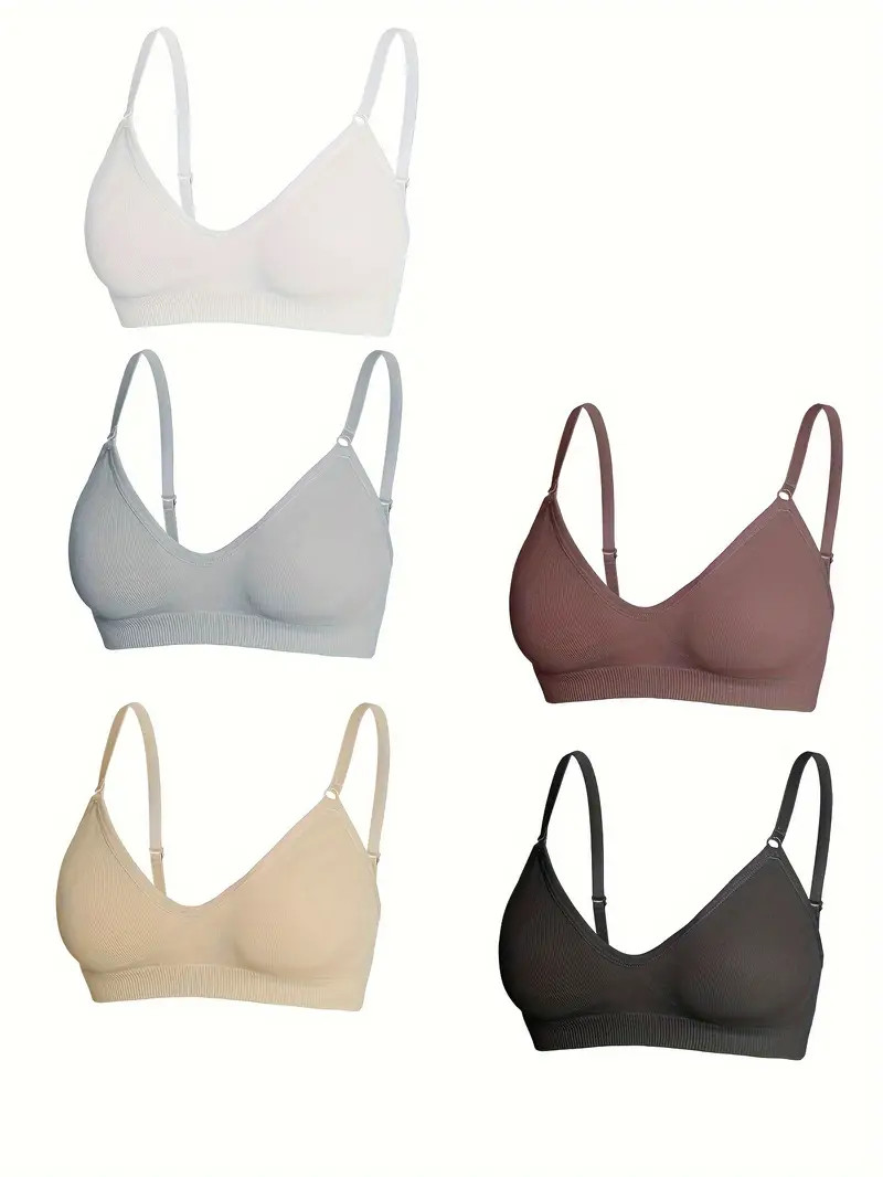 Simple Solid Seamless Bra Comfy Breathable Bra Women's - Temu | Temu Affiliate Program