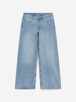 CLOUD Loose Wide Jeans – Washed Blue – Women – ARKET GB | Arket UK
