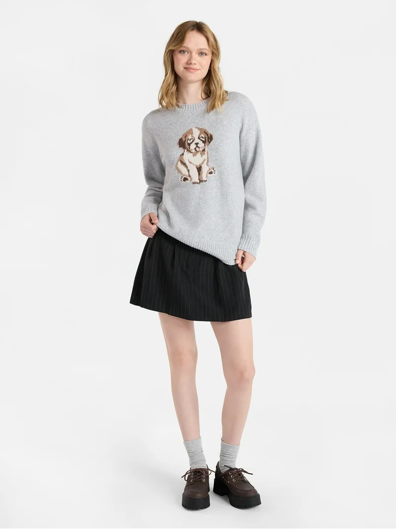 No Boundaries Fashion Icon Sweater, Midweight, Women's | Walmart (US)